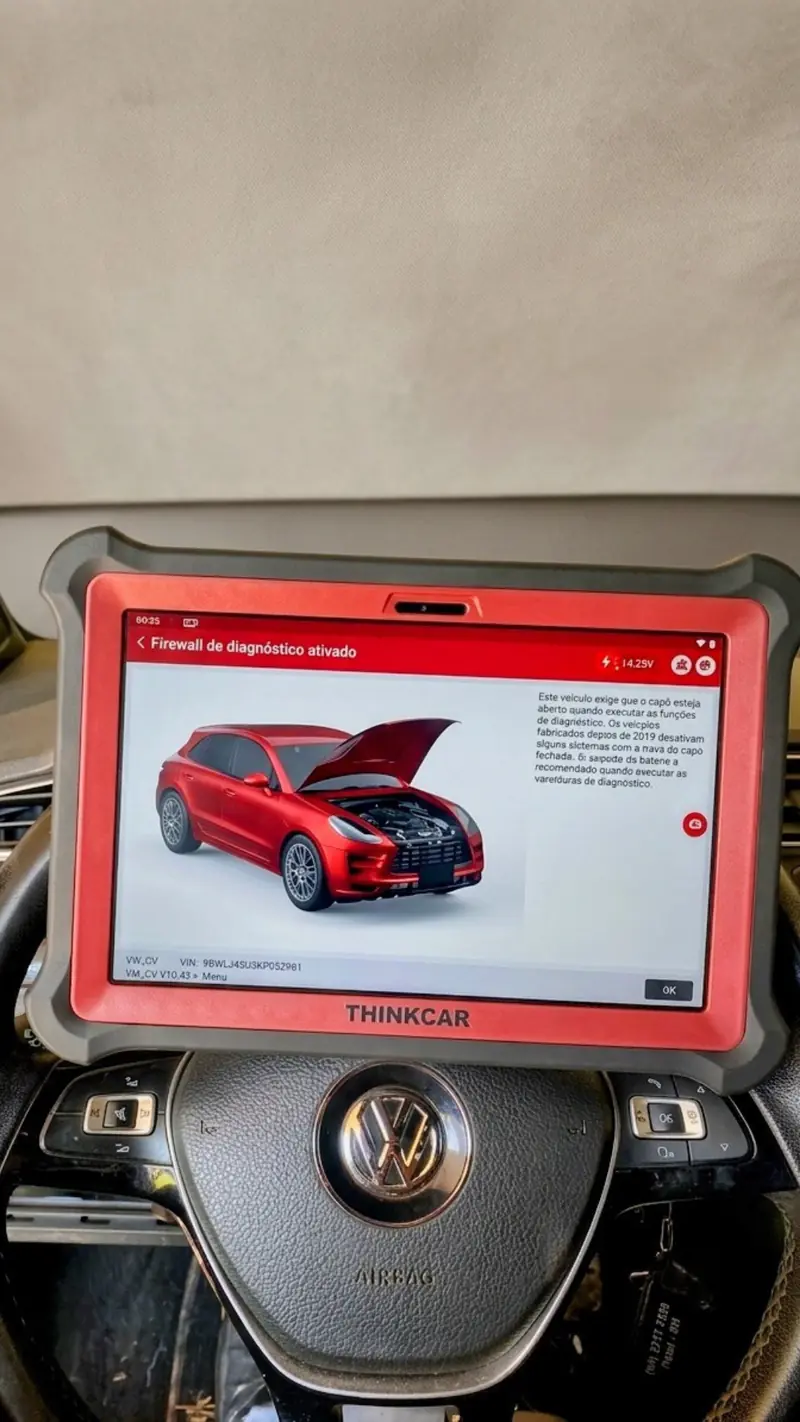 Leitura de injeção eletrônica com scanner