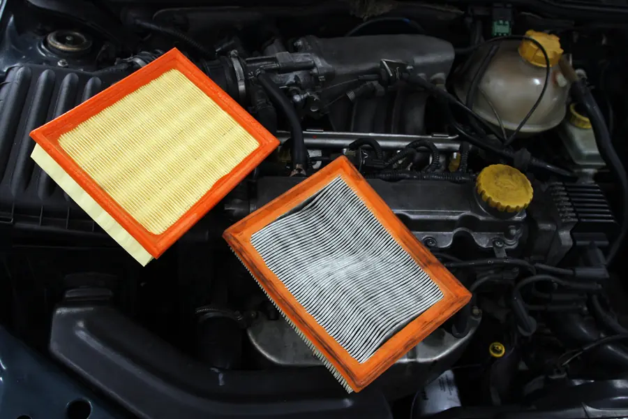 Troca de filtros do motor e de combustível